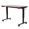 Luxor 48" Crank Adjustable Stand Up Desk STANDCF48-BK/DW - alternate 3